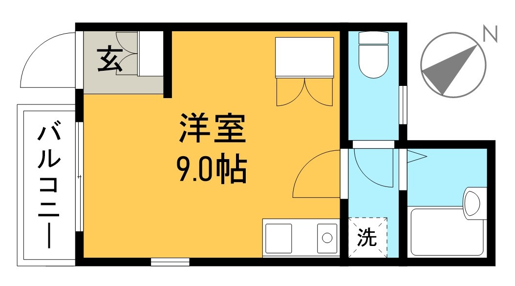 ヴィーゼ薊野の間取り