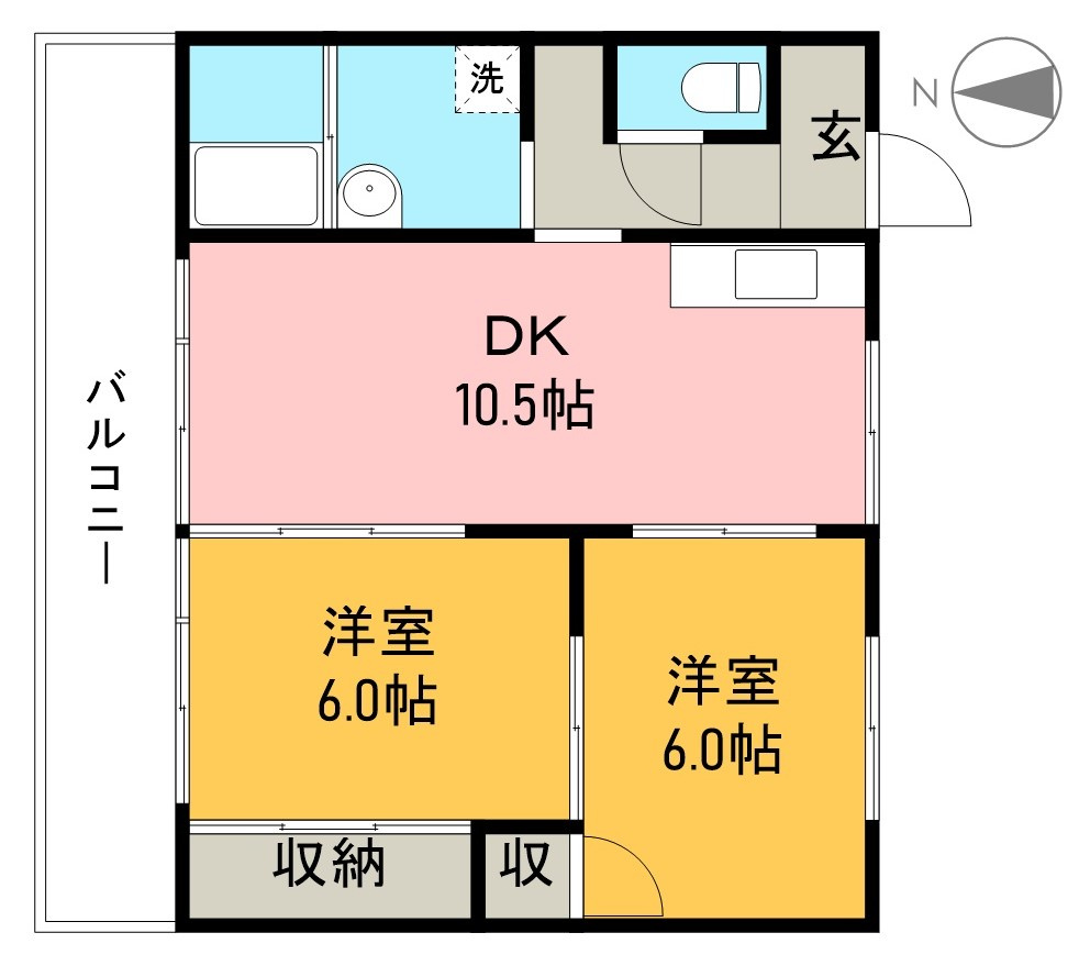 コーポ山﨑の間取り