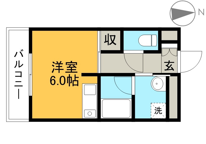多賀ハイツの間取り