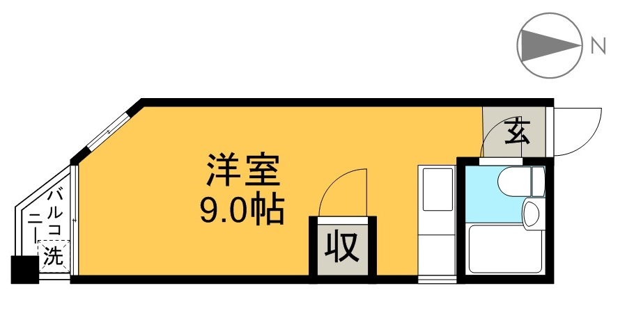 はりまやコーポの間取り
