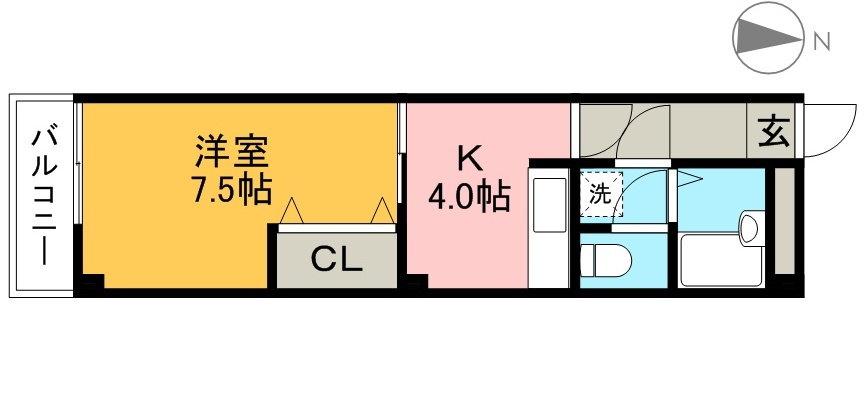 アメニティーハイツの間取り
