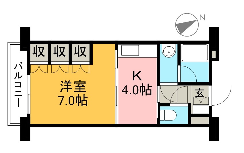 インペリアル西本Ⅱの間取り
