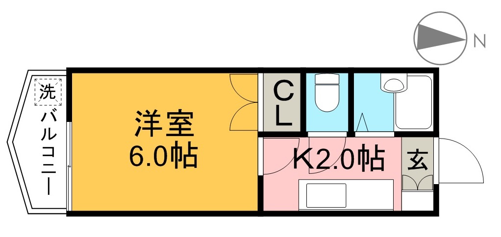 スカイプラザ新田の間取り