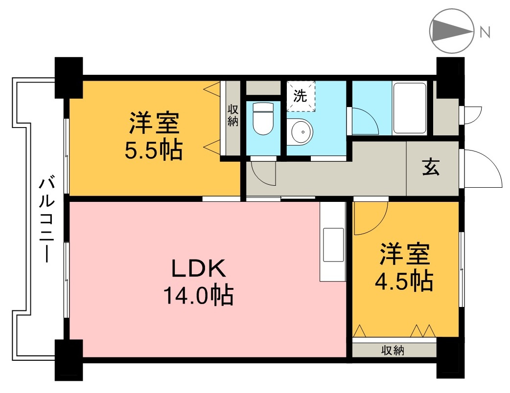 コーポ山崎の間取り