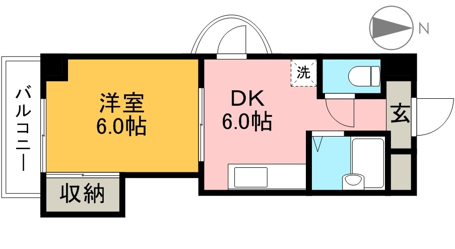 紅葉ハイツの間取り