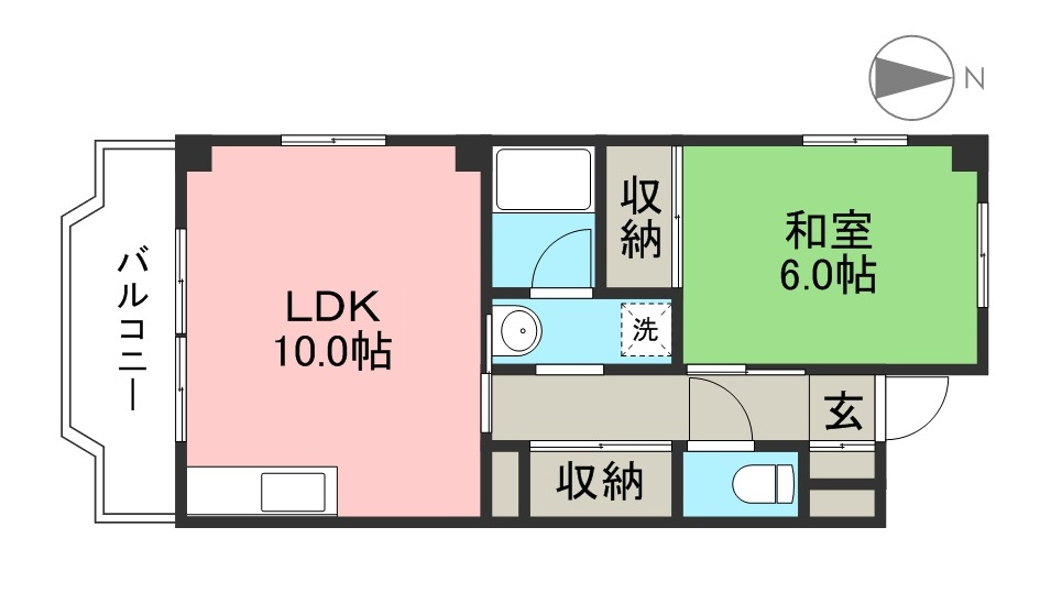 ドミール鷹匠町の間取り