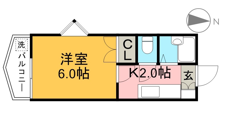 スカイプラザ新田の間取り