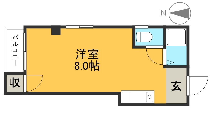 ハイツルネッサ楠の間取り