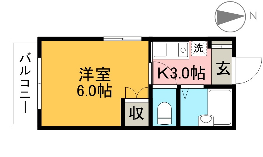ヴィラ・アンソレイエ梅ノ辻の間取り