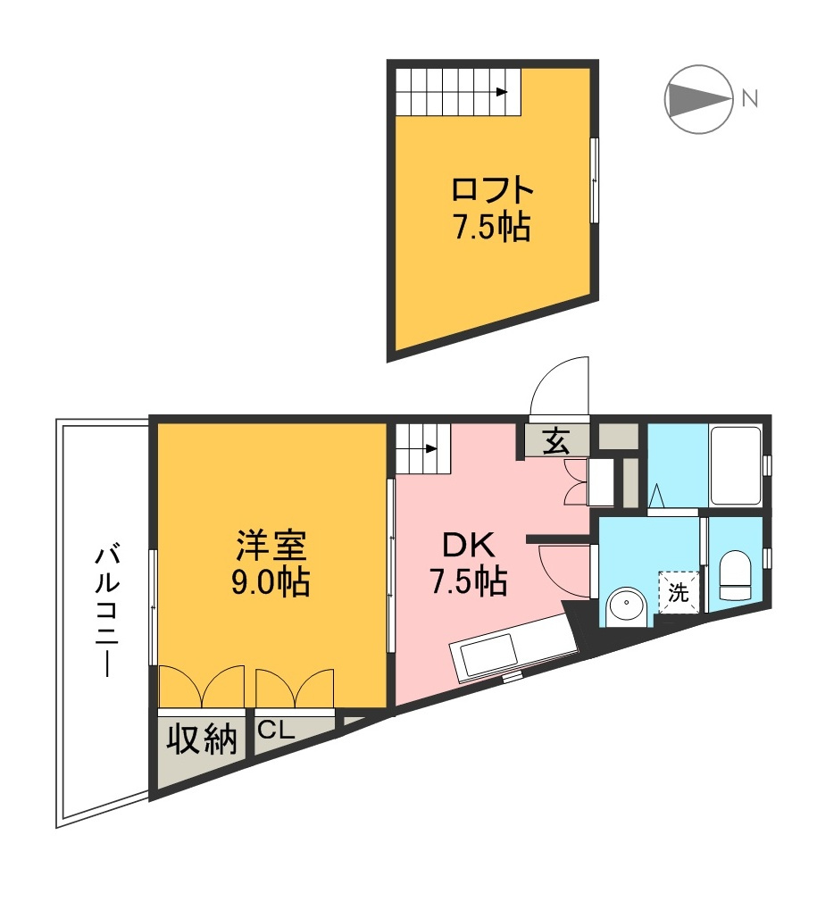 FioreGialloの間取り