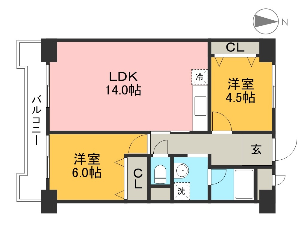 コーポ山崎の間取り