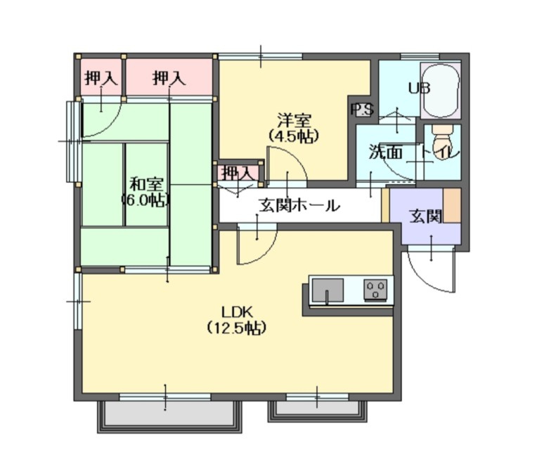 エステージA202の間取り
