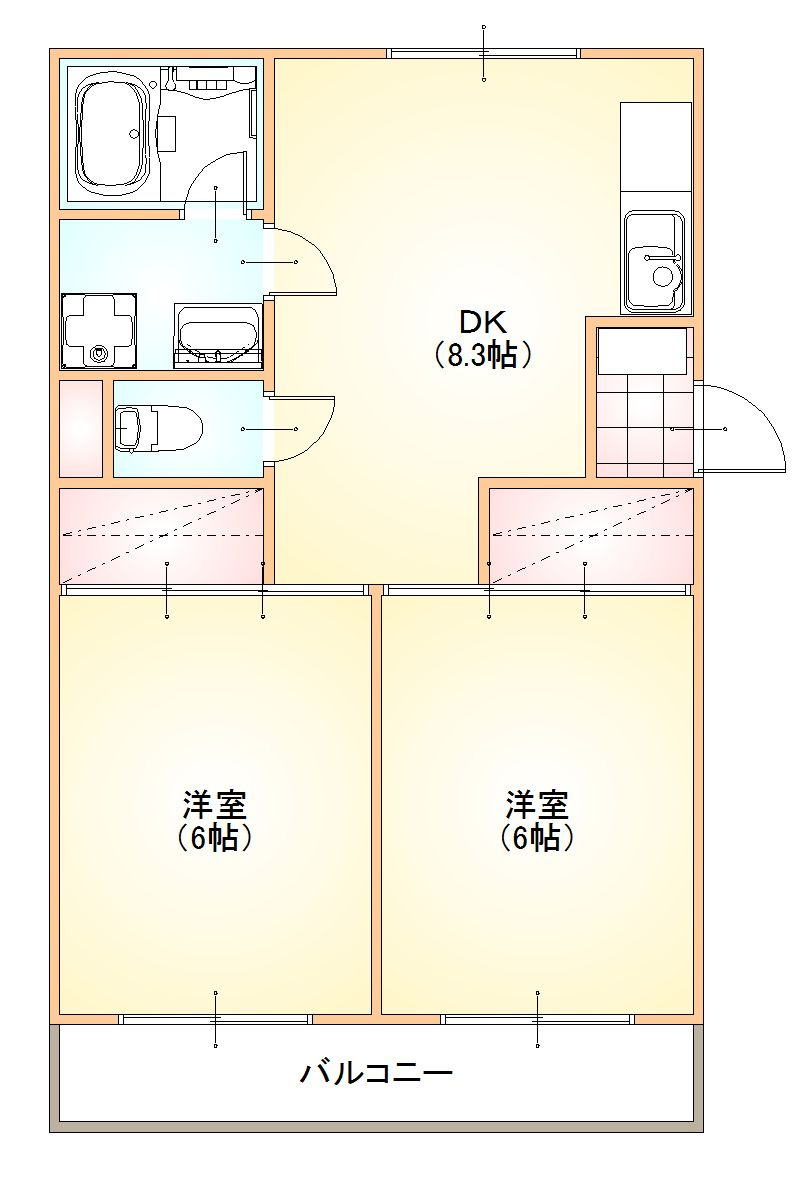 グローリオ西新居の間取り