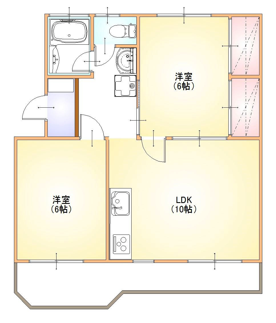 マノアールＢの間取り
