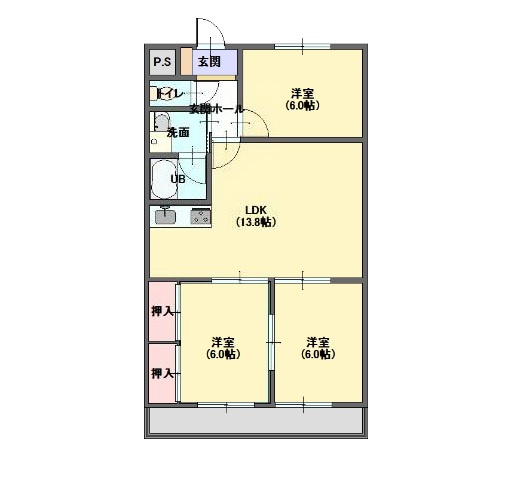 堀之内第二マンションの間取り