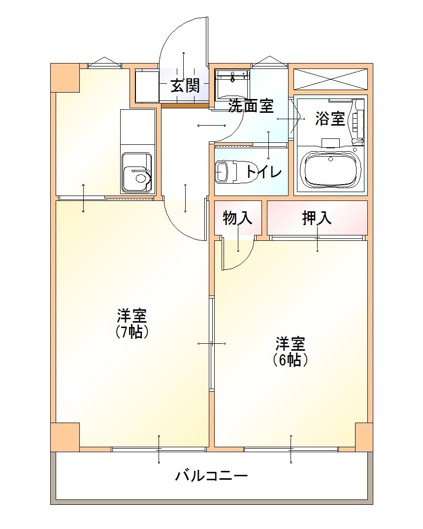 ハイツ雨宮の間取り