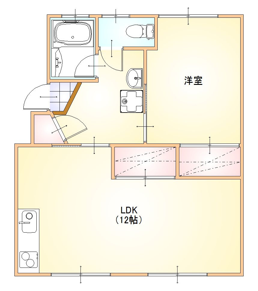 ハイツモチヅキの間取り