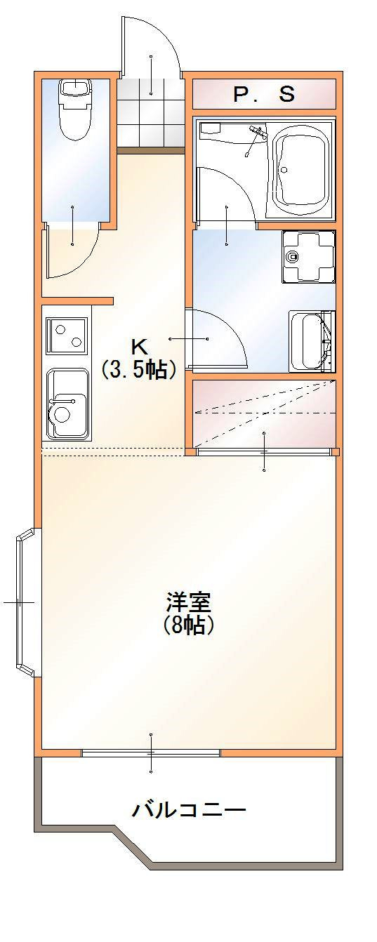 メゾン大浦Ａの間取り