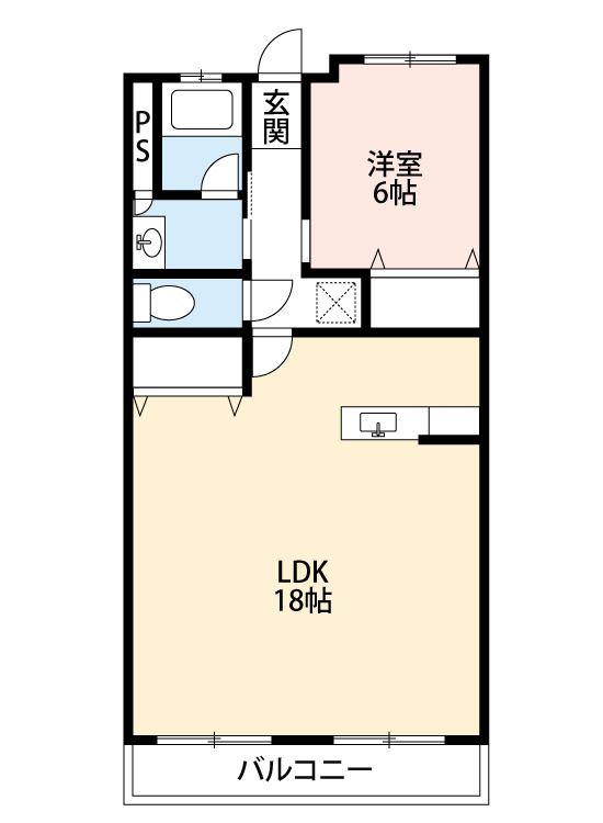 ハイツアルプスの間取り