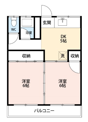 玉幡ハイツの間取り