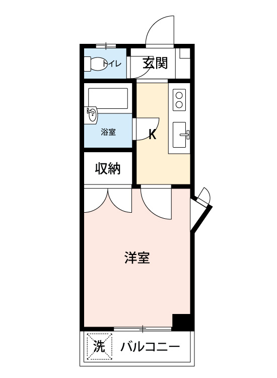ラフォルテ美咲の間取り