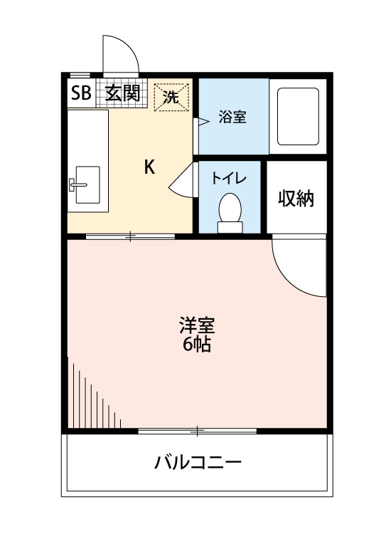 ハイツKの間取り