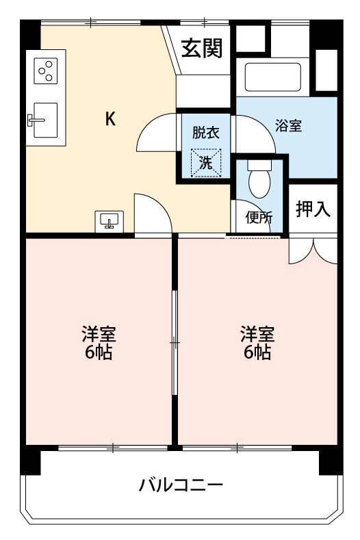 サンハイツ緑が丘の間取り