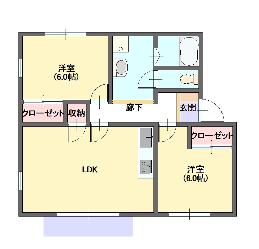 メゾン平嶋Ⅱの間取り