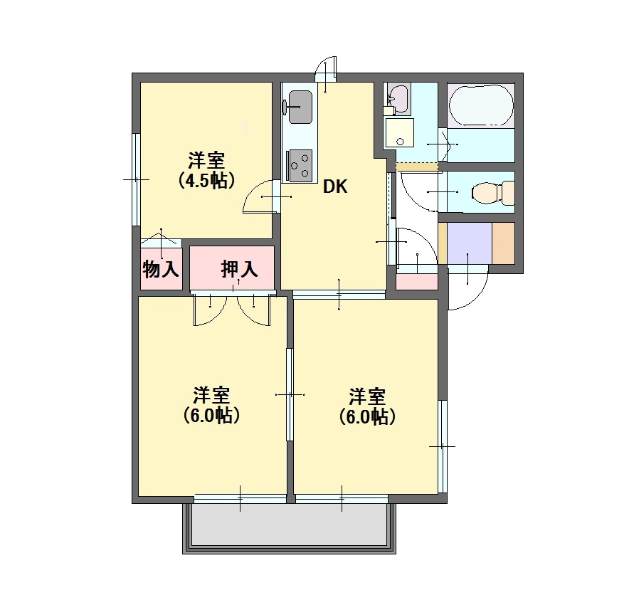 フォーレスムツミの間取り