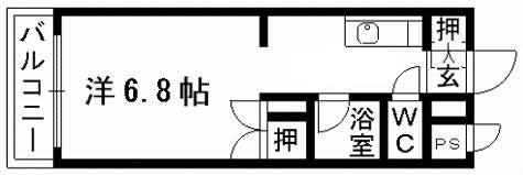 コート黒髪の間取り