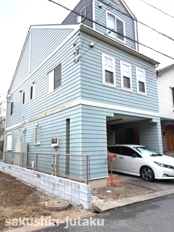 大和田新田　中古戸建の外観|大和田新田　中古戸建　八千代中央駅徒歩9分　注文住宅仕様　オール電化　