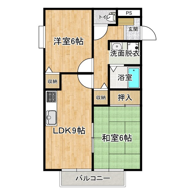 カーサ150　B棟の間取り