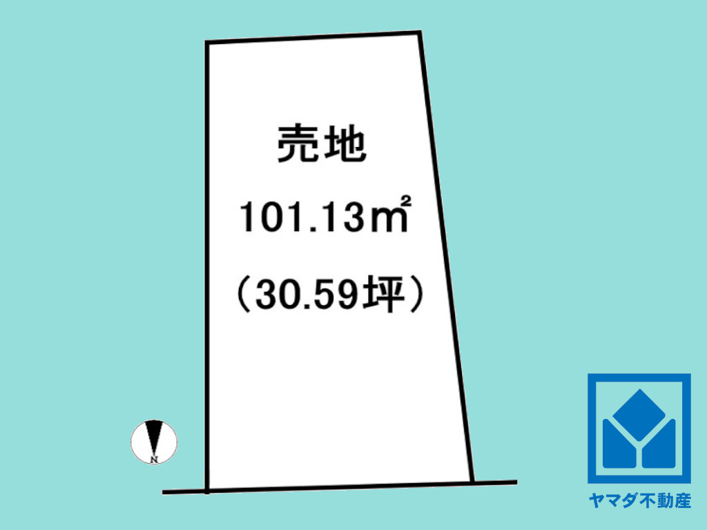 伏見区桃山町遠山の土地図|図面と現況が異なる場合は現況を優先いたします。