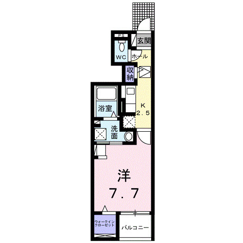 アクアプラ浅江６　Ⅱの間取り