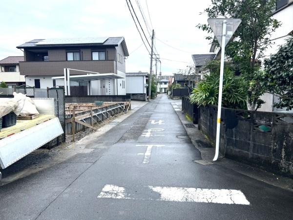 宮崎市村角３ーA　戸建の前面道路含む現地写真|【前面道路】
南側公道4ｍ