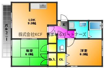 ハイカムール山本の間取り