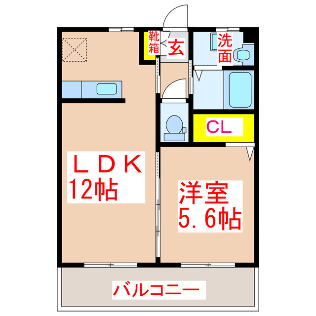 アーネスト横手前の間取り