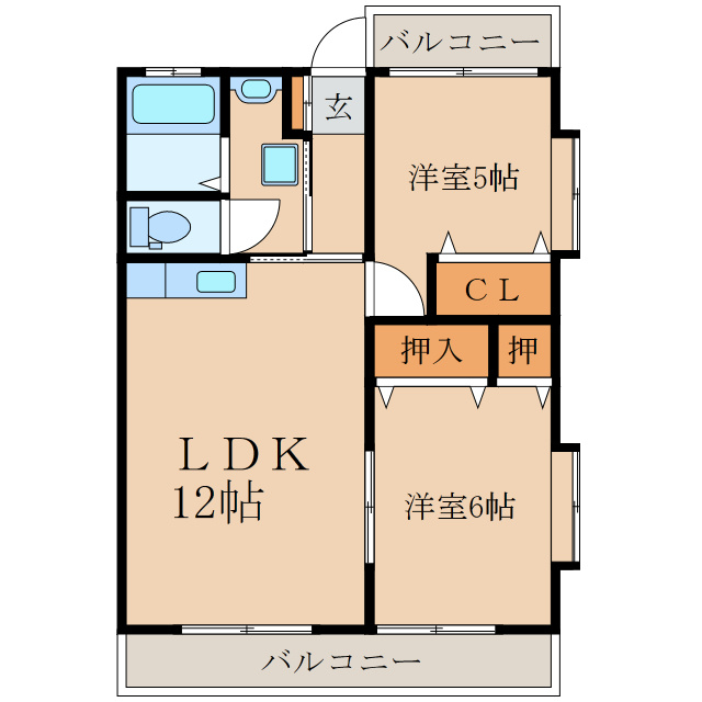 エスポアール樹の間取り