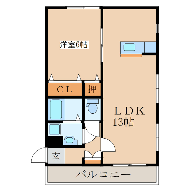 エスポワール華の間取り