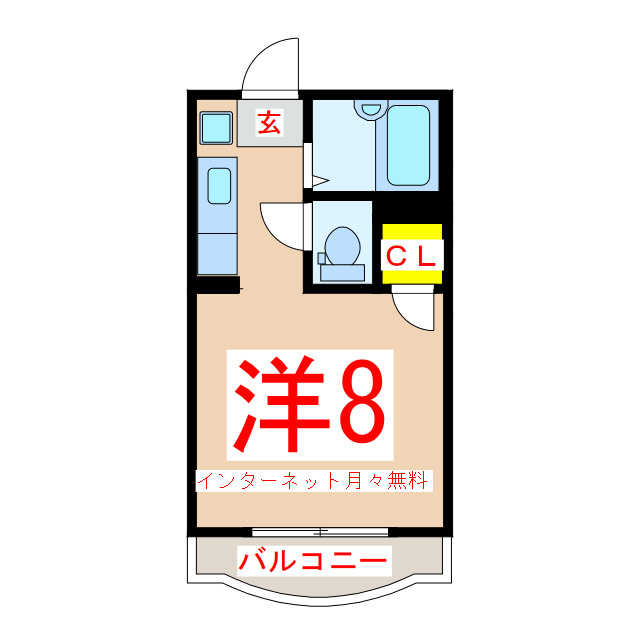 FLEX-STAY０２の間取り