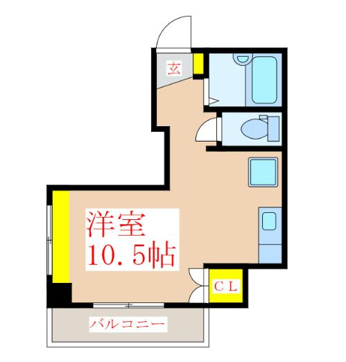 コーポフレスコの間取り