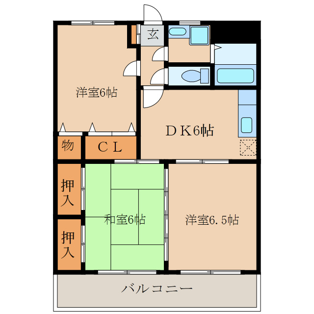 ＲｏｓｅＣｉｔｙ ＭⅠの間取り