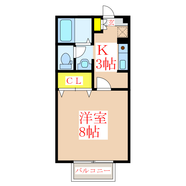 セジュールホーリー１０１の間取り
