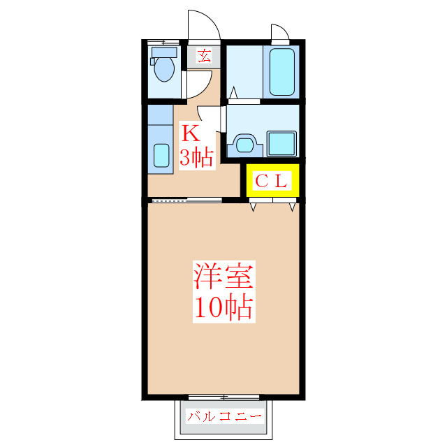 パルコール住吉の間取り