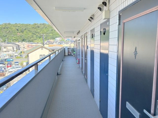 生駒イーストハイツのバルコニー