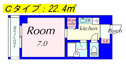 【間取り】 | お部屋の間取りです