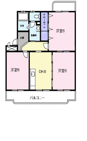 クレセントフジBの間取り