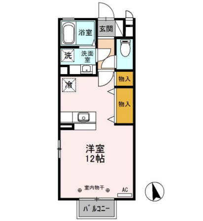 【間取り】 | レジェンド ワコー　Ｂ
