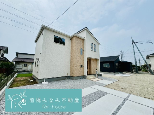 前橋市箱田町2期　２号棟(全３棟)　グラファーレ　新築建売分譲の外観|外はこのようになっています