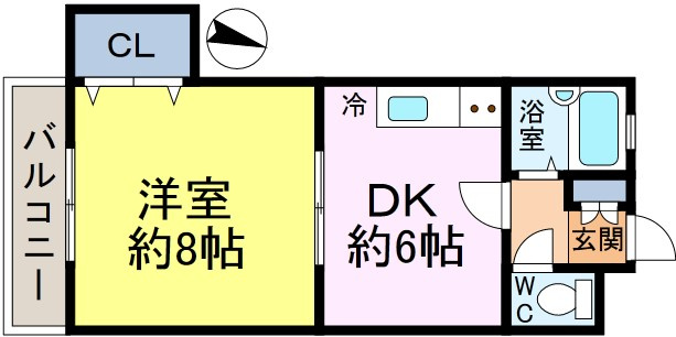 コムエイトの間取り